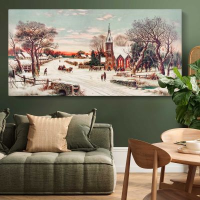 Christmas Eve by Hoover & Son Panoramic Wall Art