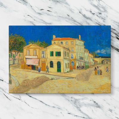 The Yellow House by Vincent van Gogh Canvas Wall Art Print