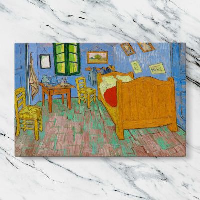 The Bedroom by Vincent van Gogh Canvas Wall Art Print