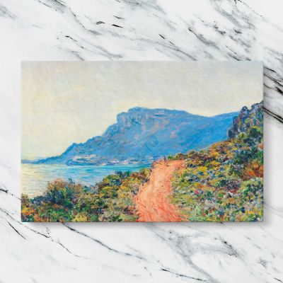 The Corniche near Monaco by Claude Monet Canvas Wall Art Print