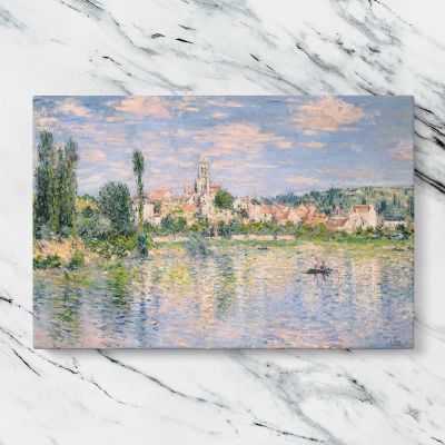 Vetheuil in Summer by Claude Monet Canvas Wall Art Print