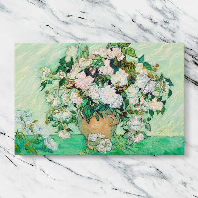 Roses by Vincent van Gogh Canvas Wall Art Print