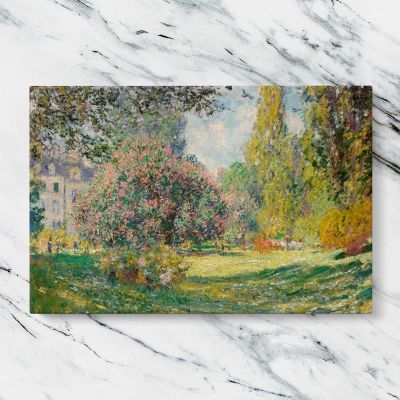 The Parc Monceau by Claude Monet Canvas Wall Art Print