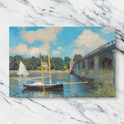 The Bridge at Argenteuil by Claude Monet Canvas Wall Art Print