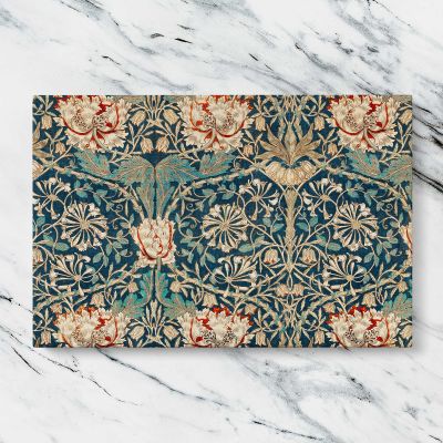 Honeysuckle Floral Pattern by William Morris Canvas Wall Art Print