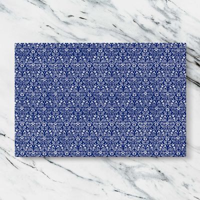 Eyebright Blue Botanical Pattern by William Morris Canvas Wall Art Print