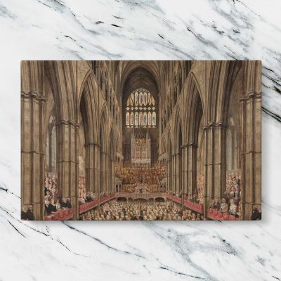 Gothic Cathedral Interior Canvas Wall Art Print