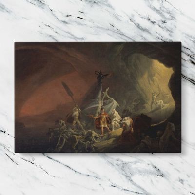 Aeneas and the Sibyl Canvas Wall Art Print