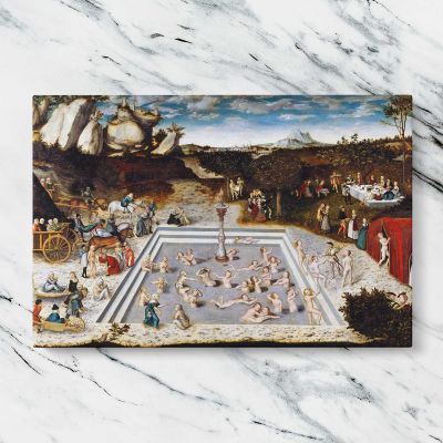 The Fountain of Youth by Lucas Cranach Canvas Wall Art Print