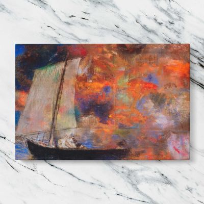 Flower Clouds by Odilon Redon Canvas Wall Art Print