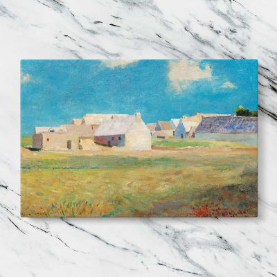 Breton Village by Odilon Redon Canvas Wall Art Print