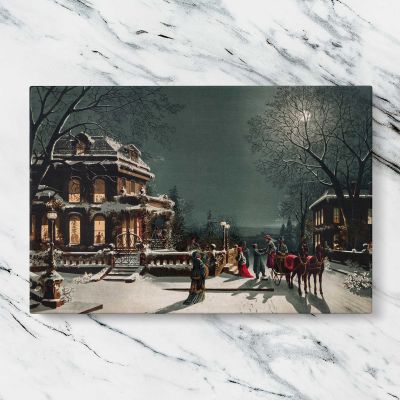 Christmas Eve by Joseph Hoover and Sons Canvas Wall Art Print