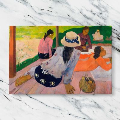 The Siesta by Paul Gauguin Canvas Wall Art Print