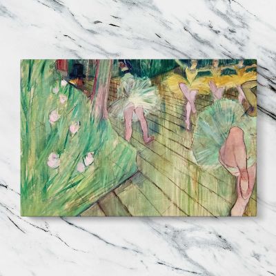 Ballet Scene by Henri de Toulouse Lautrec Canvas Wall Art Print