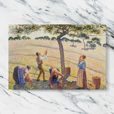 Apple Harvest by Camille Pissarro Canvas Wall Art Print