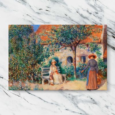 In Brittany by Pierre Auguste Renoir Canvas Wall Art Print