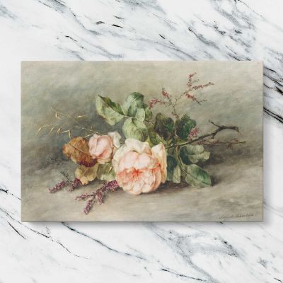 Roses by Margaretha Roosenboom Canvas Wall Art Print