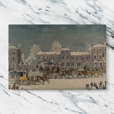 Approach to Christmas by George Hunt Canvas Wall Art Print