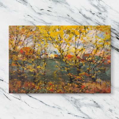 Royal Oak Autumn Leaves by William Henry Holmes Canvas Wall Art Print