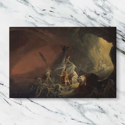 Aeneas and the Sibyl Canvas Wall Art Print