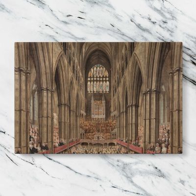 Gothic Cathedral Interior Canvas Wall Art Print