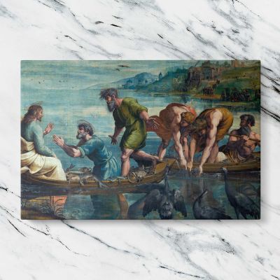 The Miraculous Draft of Fishes by Raphael Canvas Wall Art Print