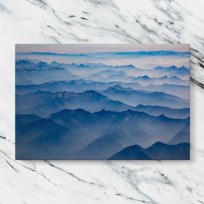 Layers of Blue Mountains Canvas Wall Art Print