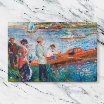 Oarsmen at Chatou by Pierre Auguste Renoir Canvas Wall Art Print