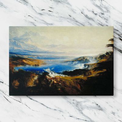 The Plains of Heaven by John Martin Canvas Wall Art Print