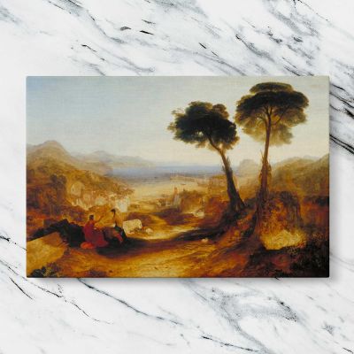 The Bay of Baiae with Apollo and the Sibyl by J M W Turner Canvas Wall Art Print