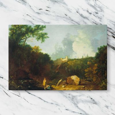 Distant View of Maecenas Villa Tivoli by Richard Wilson Canvas Wall Art Print