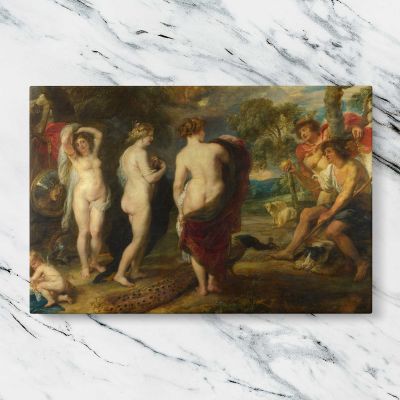 Classical Figures in a Mythological Garden Canvas Wall Art Print