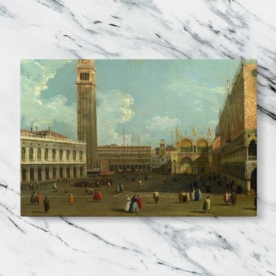Venice Saint Marks Square Canvas Wall Art Print