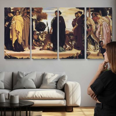 Classical Figures in a Procession by Frederic Leighton Wall Art