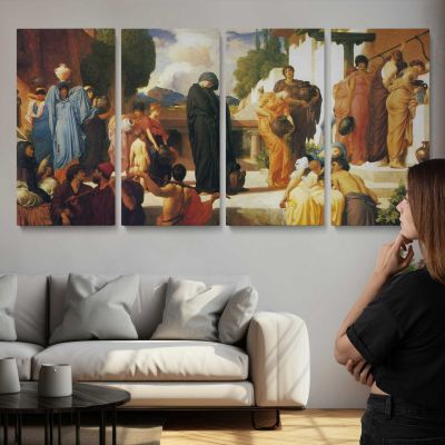 Classical Gathering in a Courtyard by Frederic Leighton Wall Art