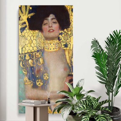 Judith and the Head of Holofernes by Gustav Klimt Canvas Wall Art Print