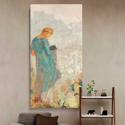 Pandora 1910 1912 by Odilon Redon Canvas Wall Art Print