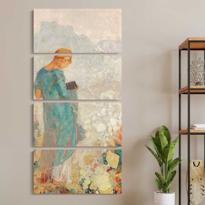 Pandora 1910 1912 by Odilon Redon Canvas Wall Art Print