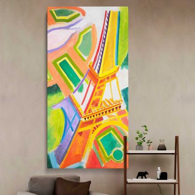Eiffel Tower by Robert Delaunay Canvas Wall Art Print