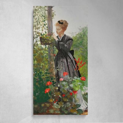 Summer 1874 by Winslow Homer Canvas Wall Art Print