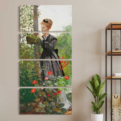 Summer 1874 by Winslow Homer Canvas Wall Art Print