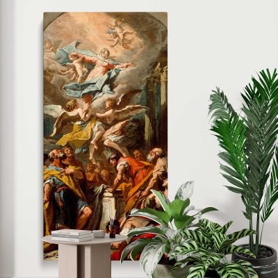 The Assumption of the Virgin by Gaspare Diziani Canvas Wall Art Print