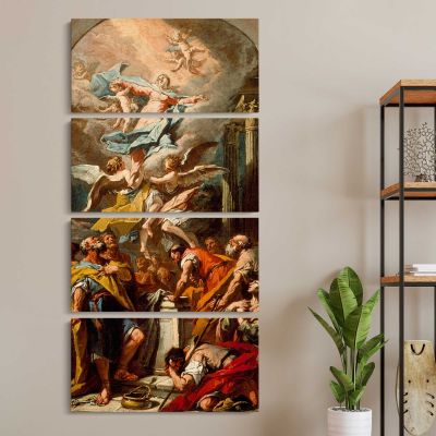 The Assumption of the Virgin by Gaspare Diziani Canvas Wall Art Print