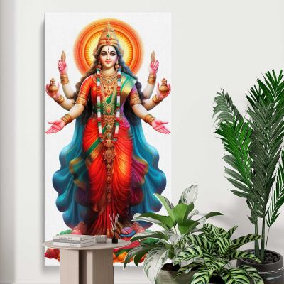 Hindu Goddess Lakshmi Canvas Wall Art Print