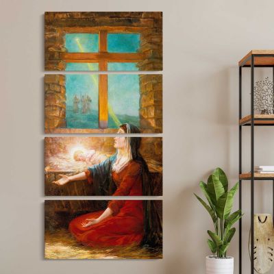 Christmas Morn Will H Low by Will H Low Canvas Wall Art Print