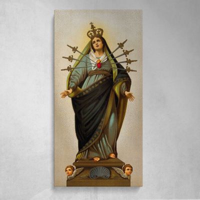 Our Lady of the Seven Sorrows Canvas Wall Art Print