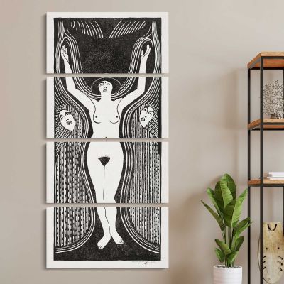 Ecstasy Extase 1922 print by Samuel Jessurun de Mesquita Canvas Wall Art Print