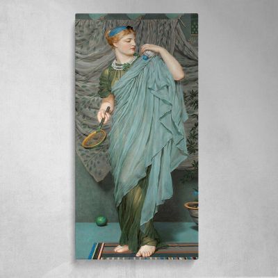 Battledore 1868 1870 by Albert Joseph Moore Canvas Wall Art Print