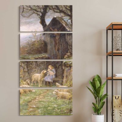 Refuge Frederick Stuart Church by Frederick Stuart Church Canvas Wall Art Print