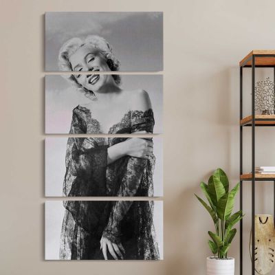 Marilyn Monroe Glamour Portrait Canvas Wall Art Print